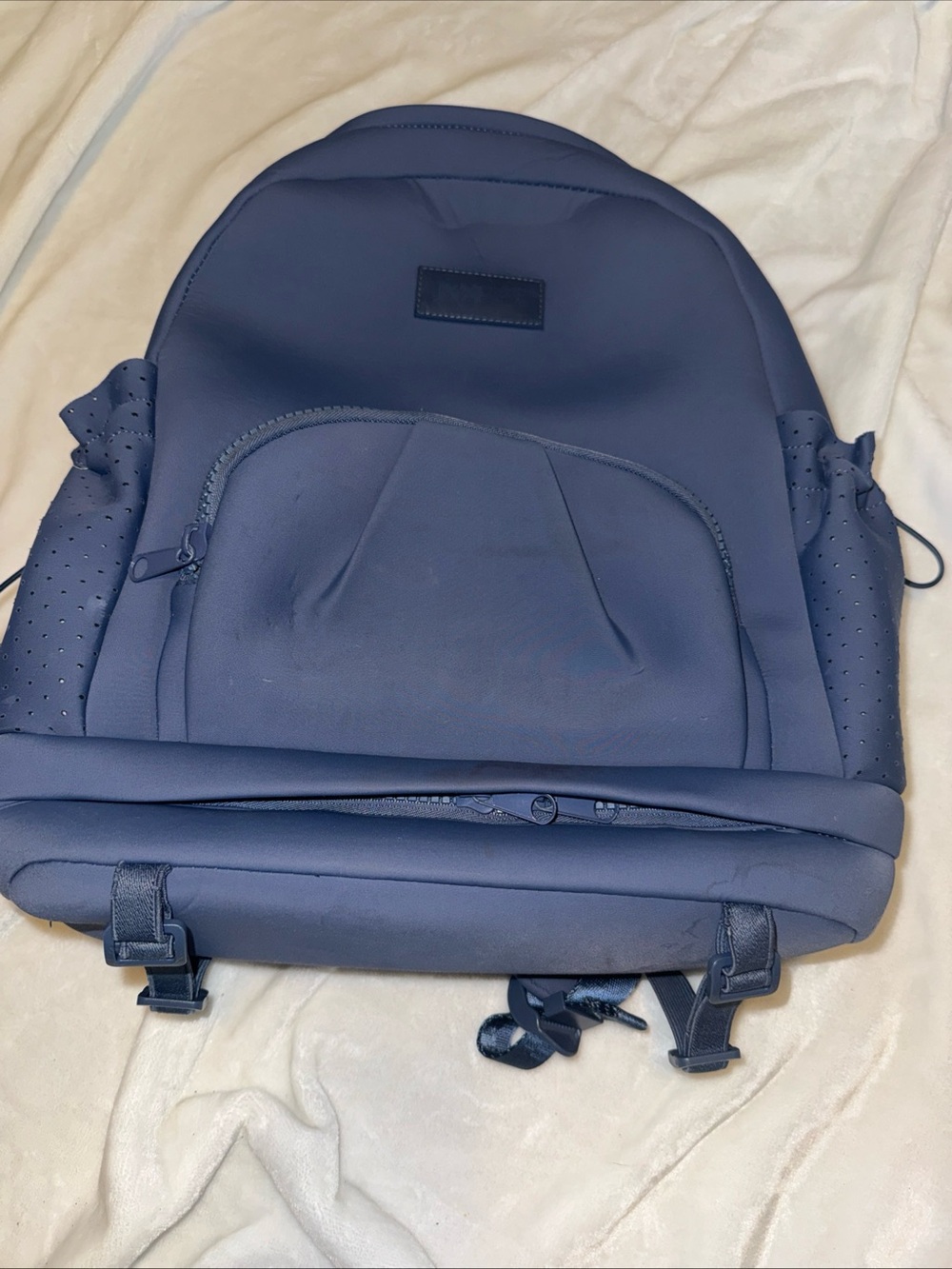 Popflex Coro Backpack blue bag water resistant Yoga mat holder steel blue